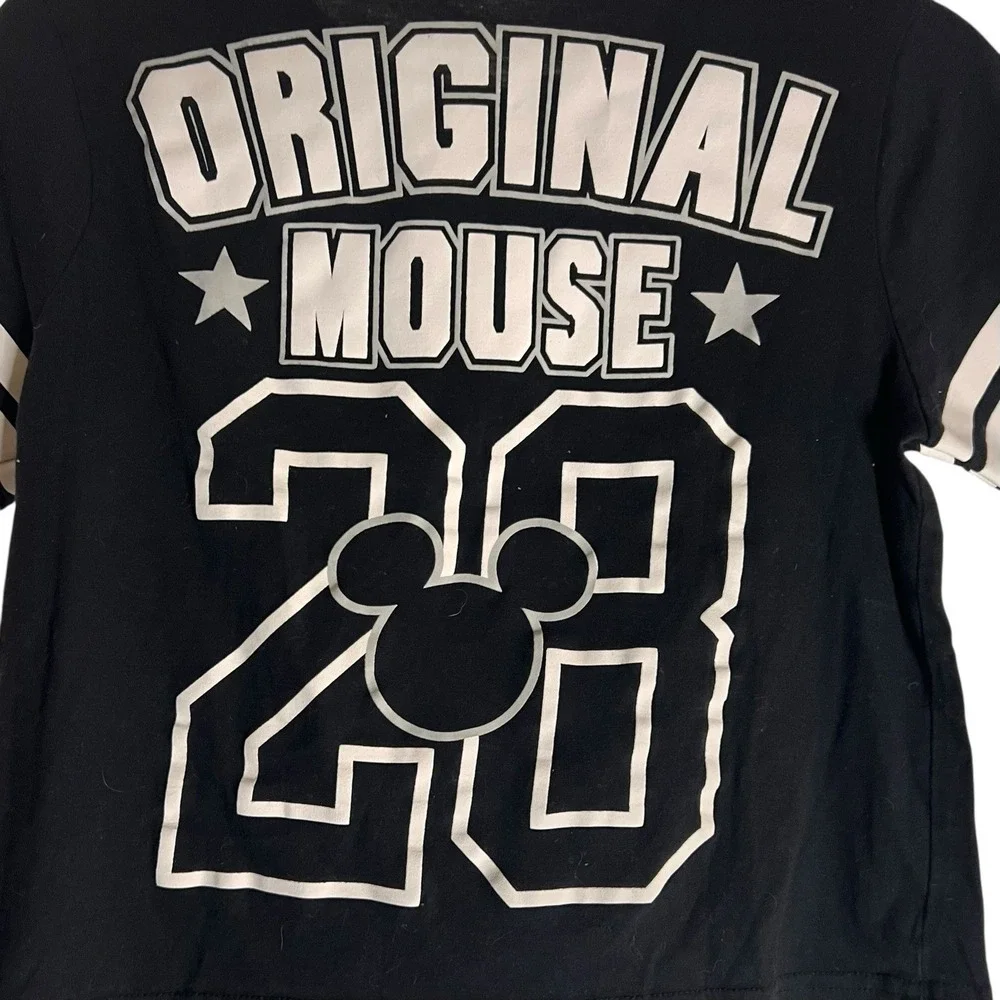 Mickey Mouse Original 28 Tshirt Sz Large Kids Black‎ Graphic Print